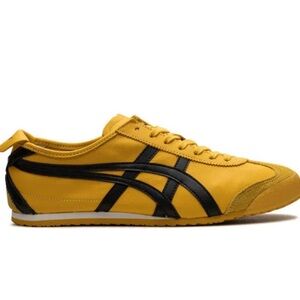 Onitsuka Tiger by Asics Men's/women’s /unisex Yellow and Black Low-Top Sneakers